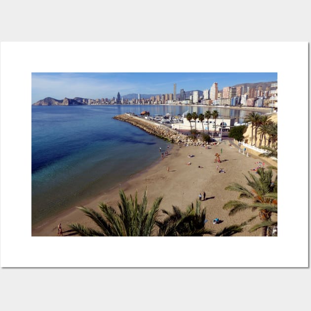 Benidorm Mal Pas Beach Costa Blanca Spain Wall Art by AndyEvansPhotos